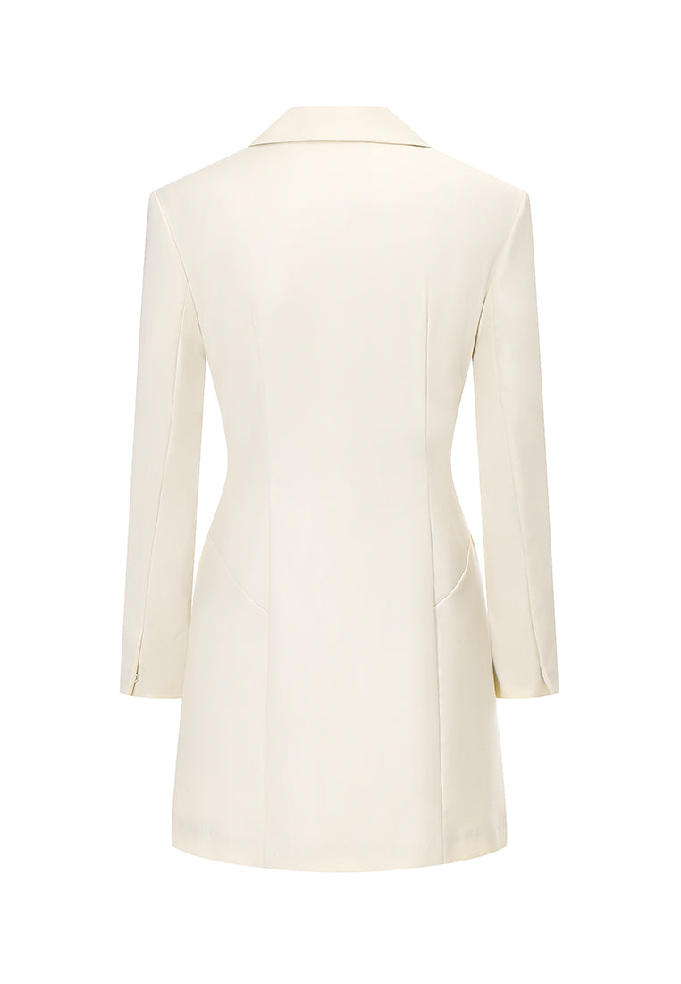 Anya Water and Wrinkle-resistant Convertible Pleated Blazer Dress