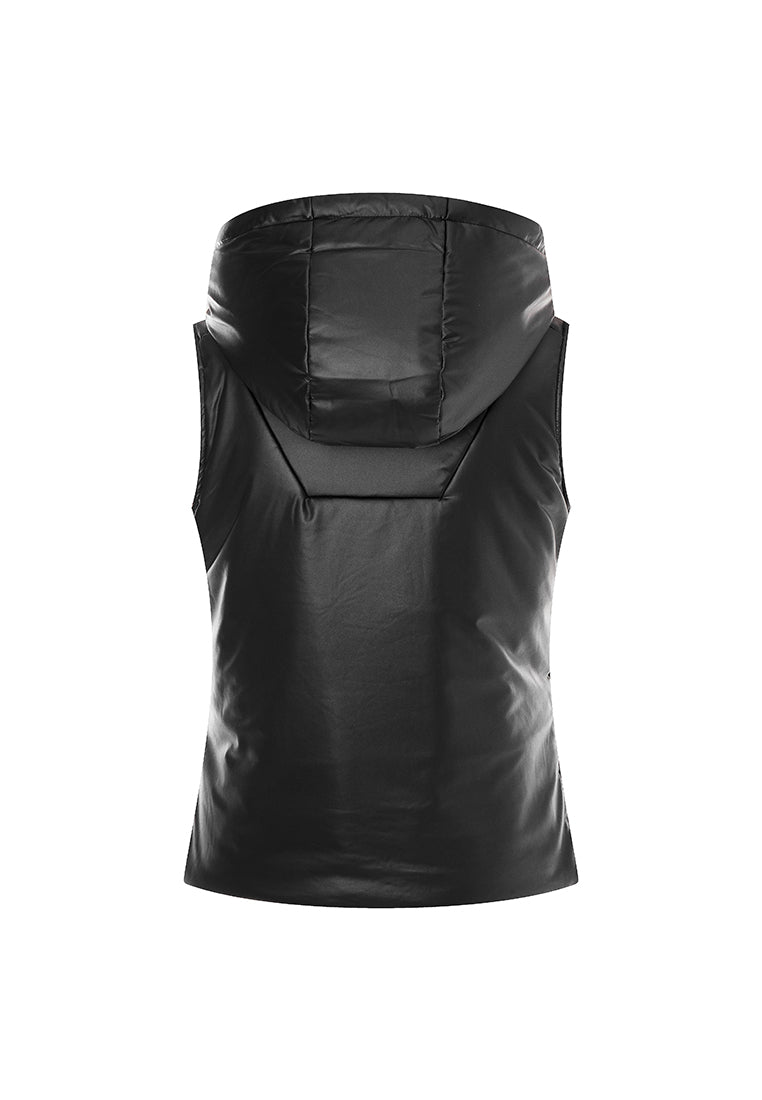 Theo Lightweight Padded Vest with Packable Hood and Detachable Card Holder