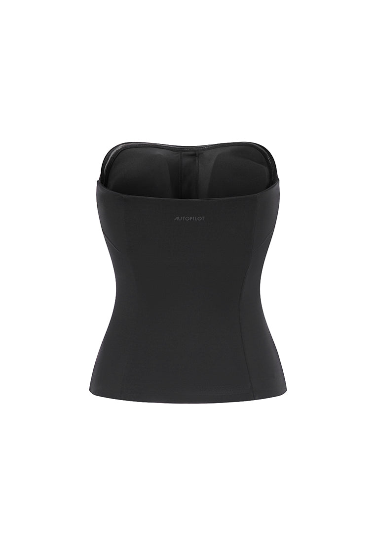 Austen Corset-inspired Stretch-Jersey Strapless Top