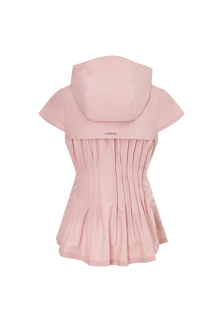 Artemis Water- and Wind resistant Long Sleeved Jacket with Pleated Waist