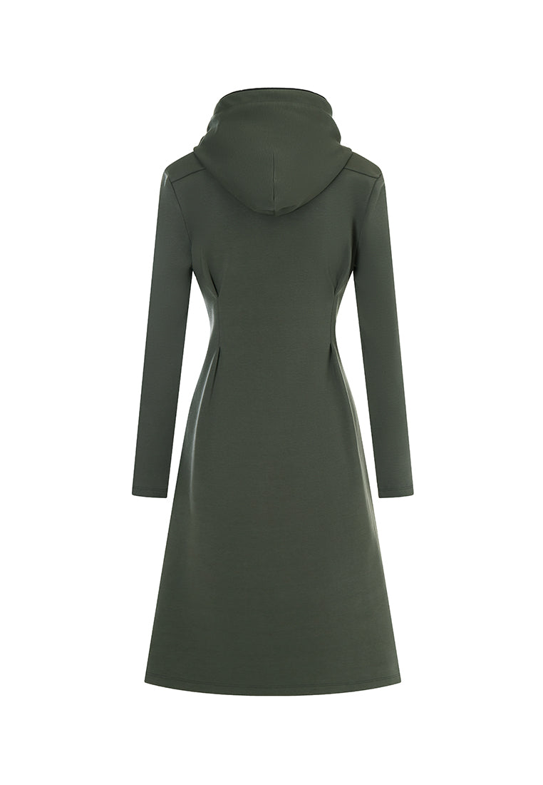 Sleet Ultra-Soft Recycled Polyester and Organic Cotton Hooded Dress