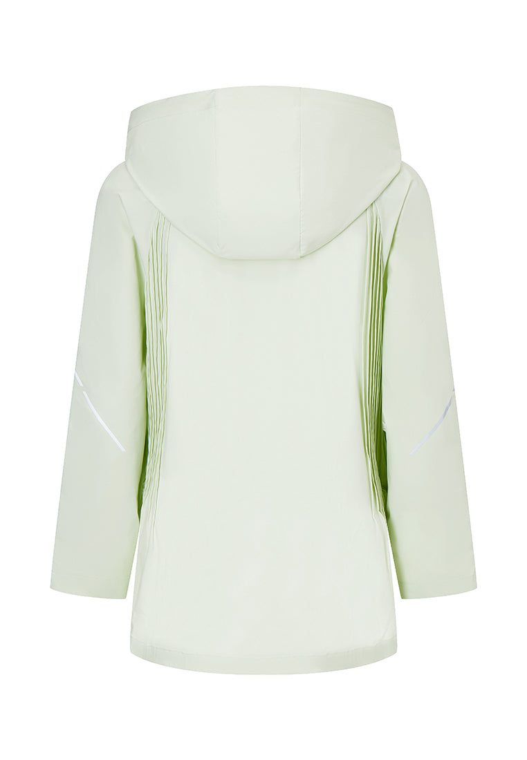 Eros Water- and Wind Resistant Windbreaker with Pleated Panels