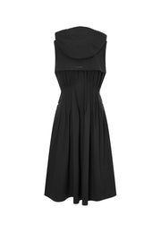 Desiderata Water- & Wind-Resistant Maxi Jacket with Pleated Waist