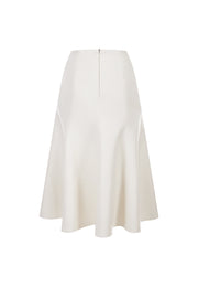 Hazel Water-Repellent Sustainable Vegan Leather Skirt with Natural Pigment