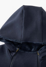 Wisp Ultra-Soft Recycled Polyester and Organic Cotton Boyfriend Fit Sweatshirt with Adjustable Neck Zippers