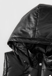 Theo Lightweight Padded Vest with Packable Hood and Detachable Card Holder