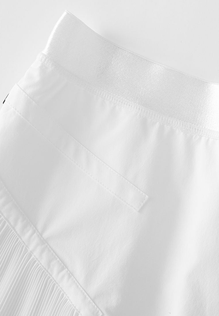 Bianca Essential Water- and Wind-resistant Midi Skirt with Pleated Panels