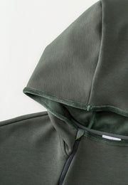 Wisp Ultra-Soft Recycled Polyester and Organic Cotton Boyfriend Fit Sweatshirt with Adjustable Neck Zippers