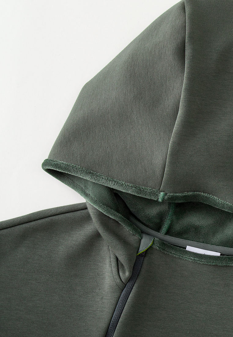Wisp Ultra-Soft Recycled Polyester and Organic Cotton Boyfriend Fit Sweatshirt with Adjustable Neck Zippers