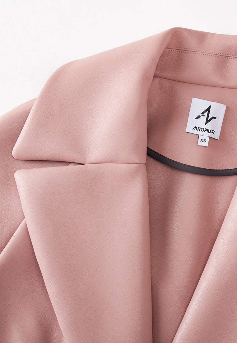 Miller Waterproof Sustainable Vegan Leather Trench with Flared Skirt