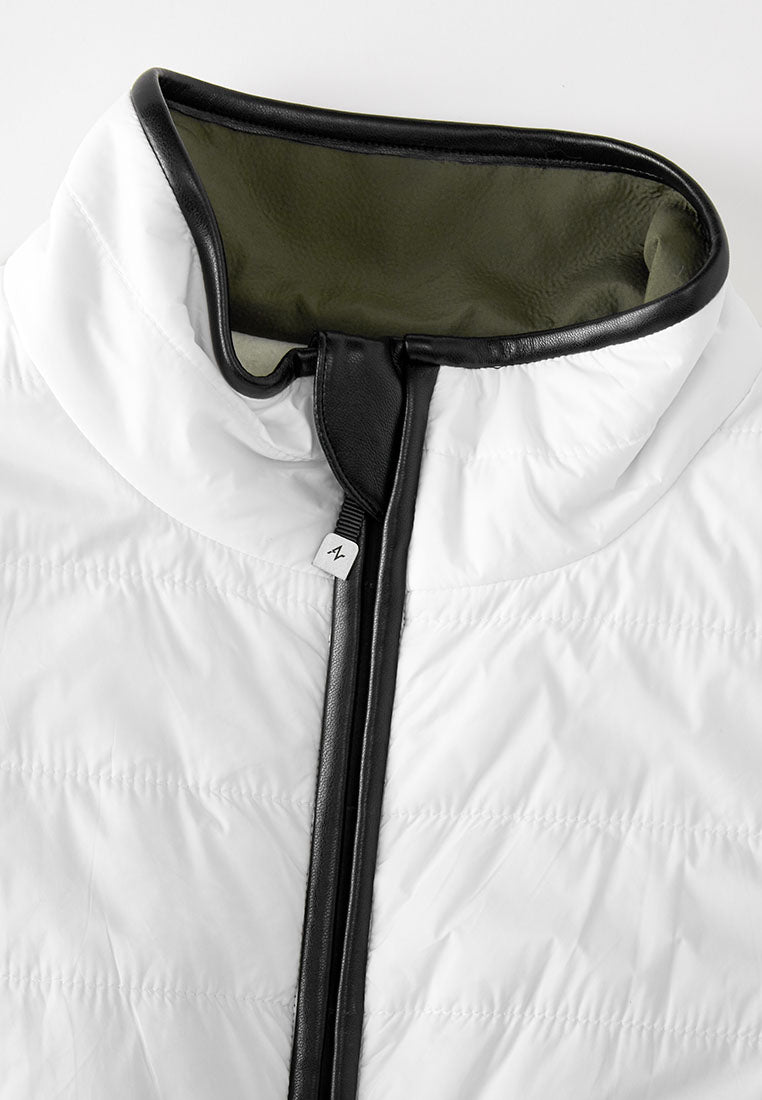 Neige Contoured Recycled Nylon and Fleece Vest with Sustainable Padding and Detachable Coin Purse