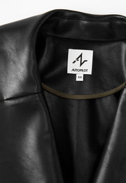 Miller Waterproof Sustainable Vegan Leather Trench with Flared Skirt