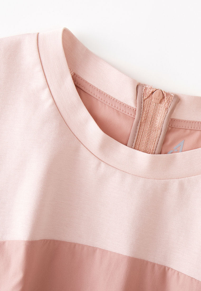 Santorini T-Shirt with Pleated Peplum Waist