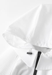 Bianca Essential Water- and Wind-resistant Jacket with Pleated Cape