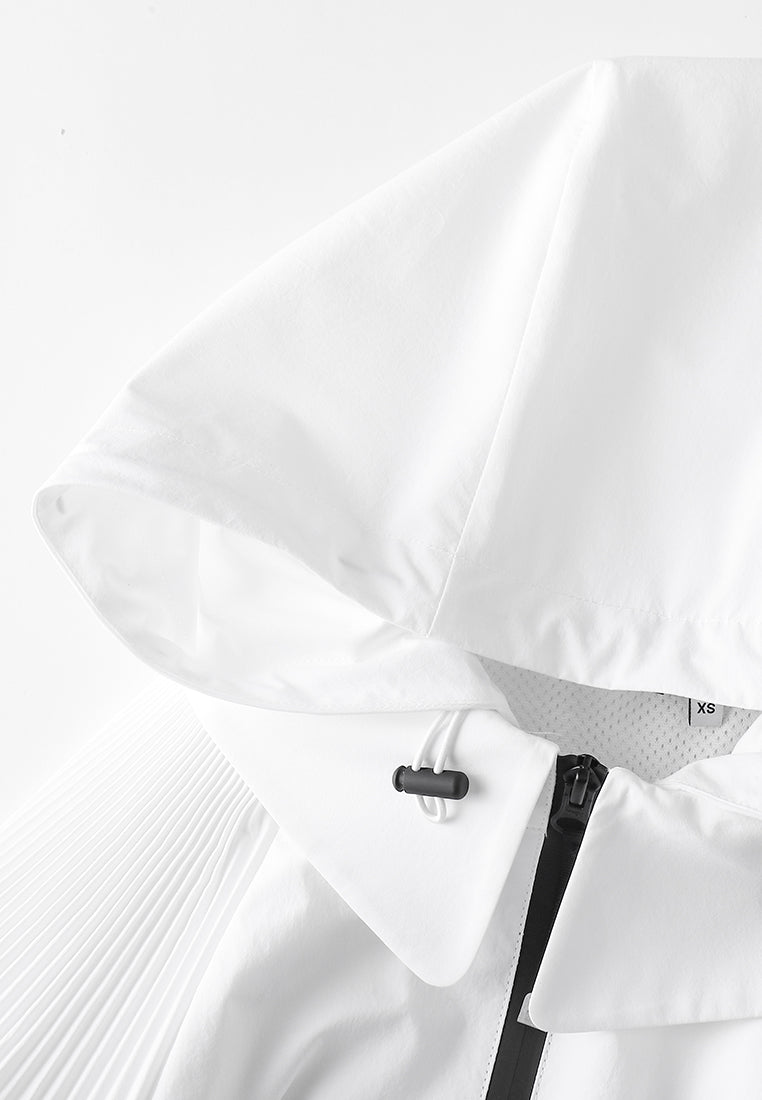 Bianca Essential Water- and Wind-resistant Jacket with Pleated Cape