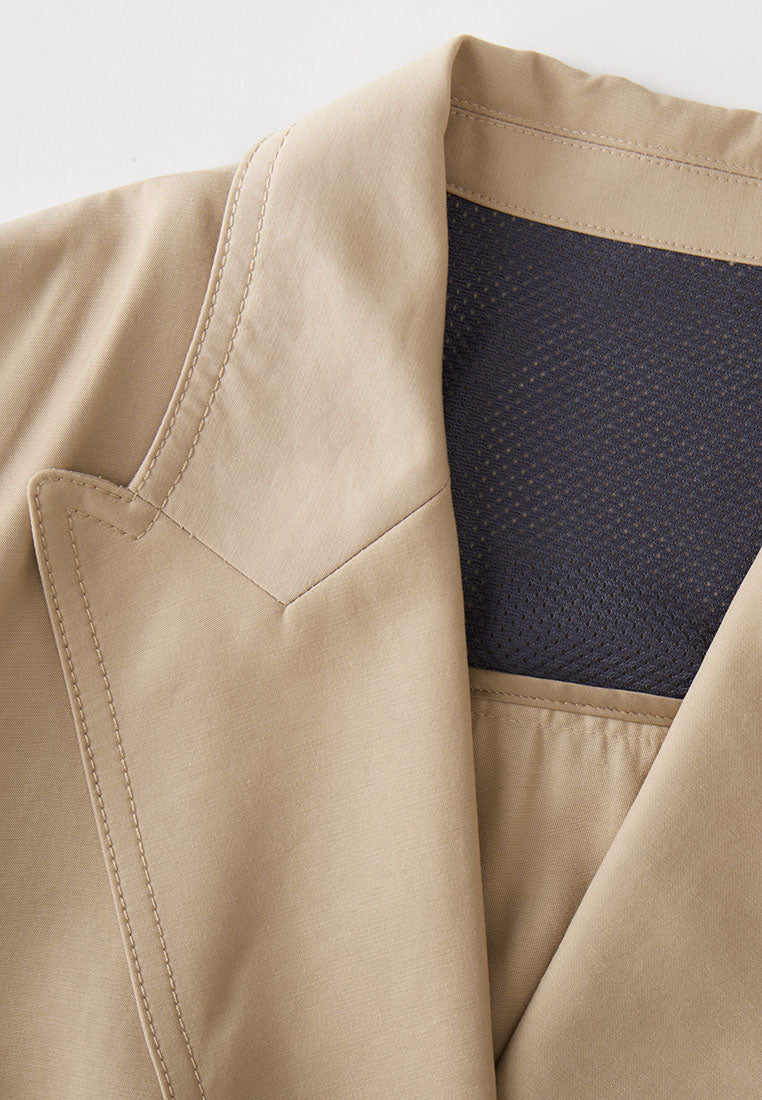 Byron Crease-Resistant Fitted Cropped Blazer