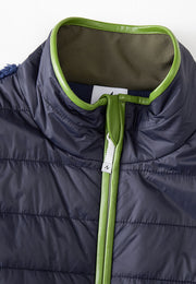 Neige Contoured Recycled Nylon and Fleece Vest with Sustainable Padding and Detachable Coin Purse