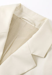 Anya Water and Wrinkle-resistant Convertible Pleated Blazer Dress