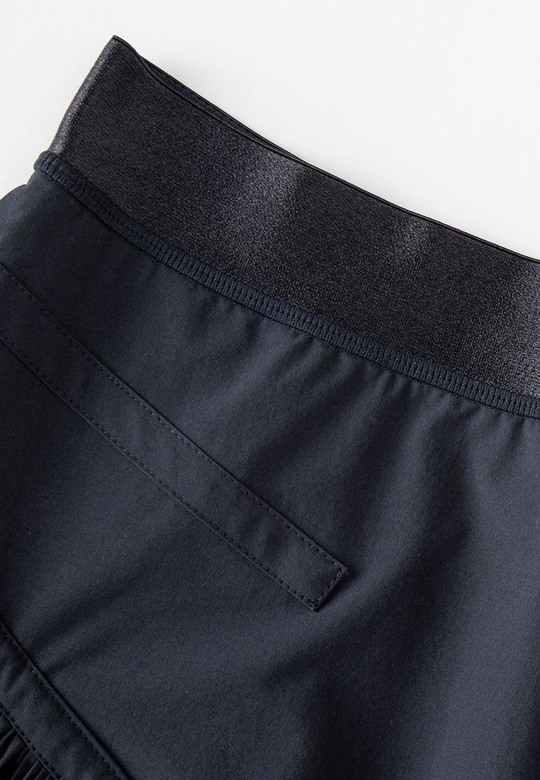 Bianca Essential Water- and Wind-resistant Midi Skirt with Pleated Panels
