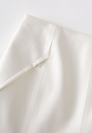 Hazel Water-Repellent Sustainable Vegan Leather Skirt with Natural Pigment
