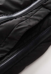 Odette A-Line Waterproof Skirt with Sustainable Padding and Vegan Leather Trim
