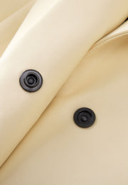 Miller Waterproof Sustainable Vegan Leather Trench with Flared Skirt
