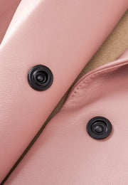 Miller Waterproof Sustainable Vegan Leather Trench with Flared Skirt