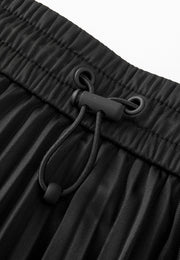 Poised Asymmetric Pleated Skirt