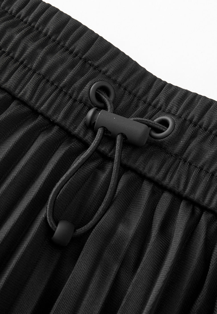 Poised Asymmetric Pleated Skirt