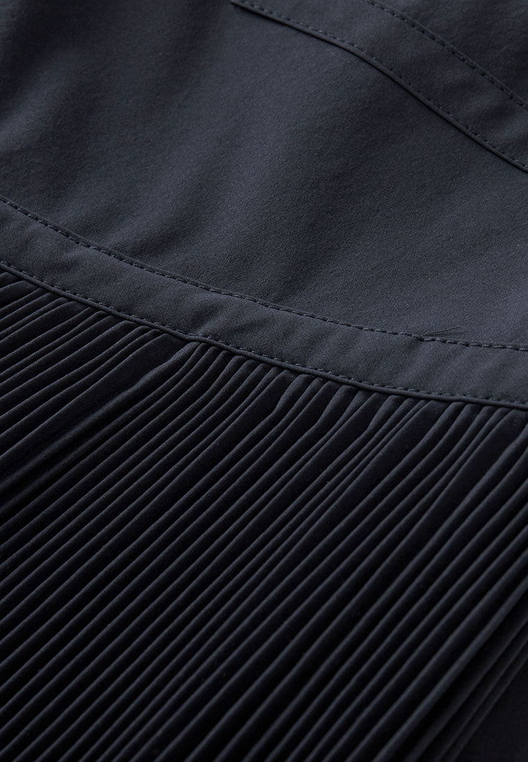 Bianca Essential Water- and Wind-resistant Midi Skirt with Pleated Panels