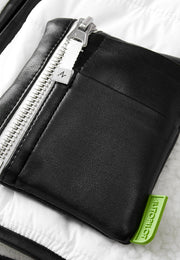 Neige Contoured Recycled Nylon and Fleece Vest with Sustainable Padding and Detachable Coin Purse