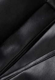 Freda Waterproof Vegan Leather Jacket with Adjustable Hood