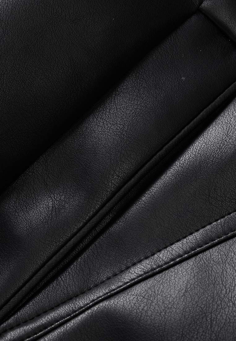Freda Waterproof Vegan Leather Jacket with Adjustable Hood