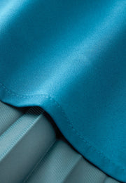 Poised Asymmetric Pleated Skirt