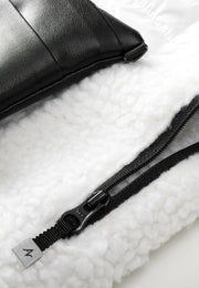Neige Contoured Recycled Nylon and Fleece Vest with Sustainable Padding and Detachable Coin Purse