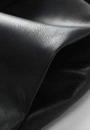Marlowe Waterproof Vegan Pleated Leather Shorts