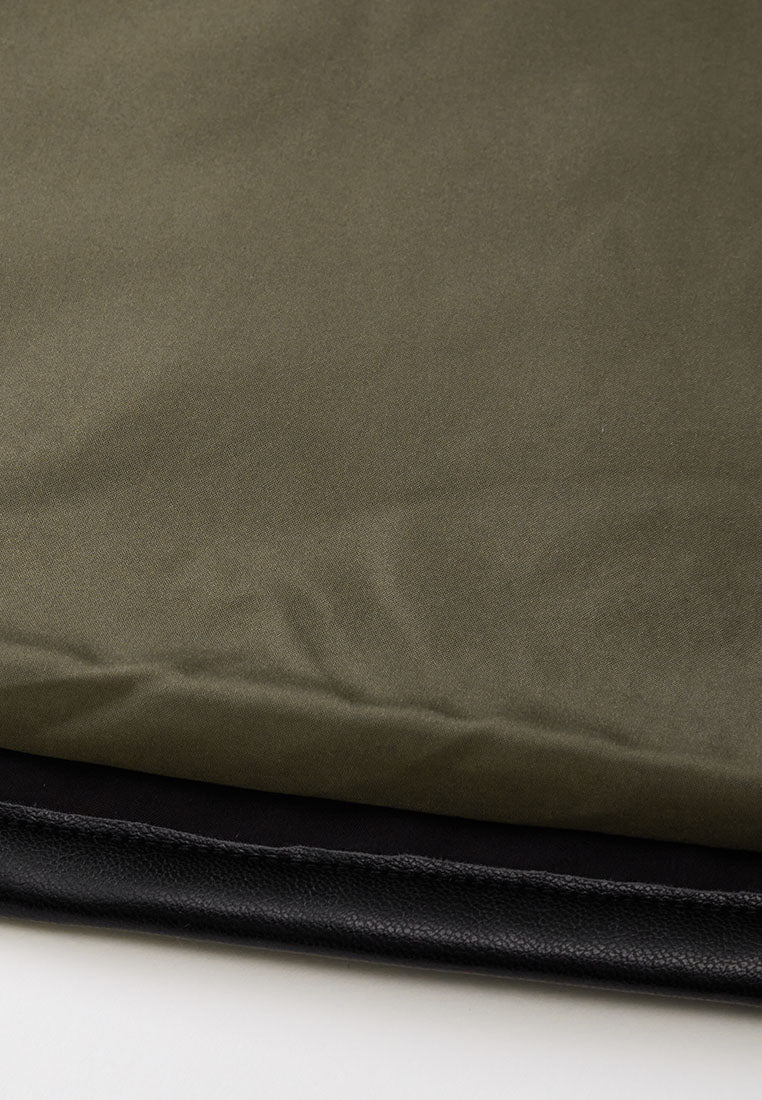 Odette A-Line Waterproof Skirt with Sustainable Padding and Vegan Leather Trim