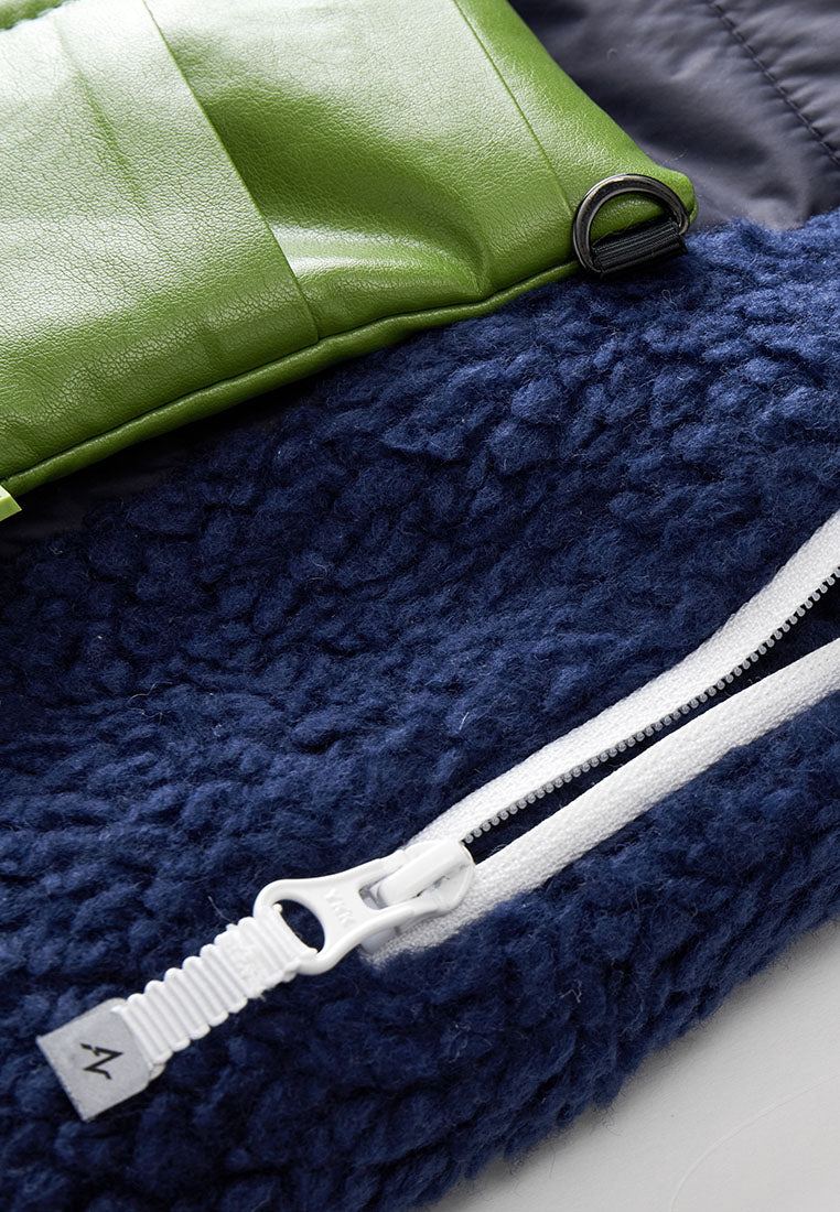 Neige Contoured Recycled Nylon and Fleece Vest with Sustainable Padding and Detachable Coin Purse