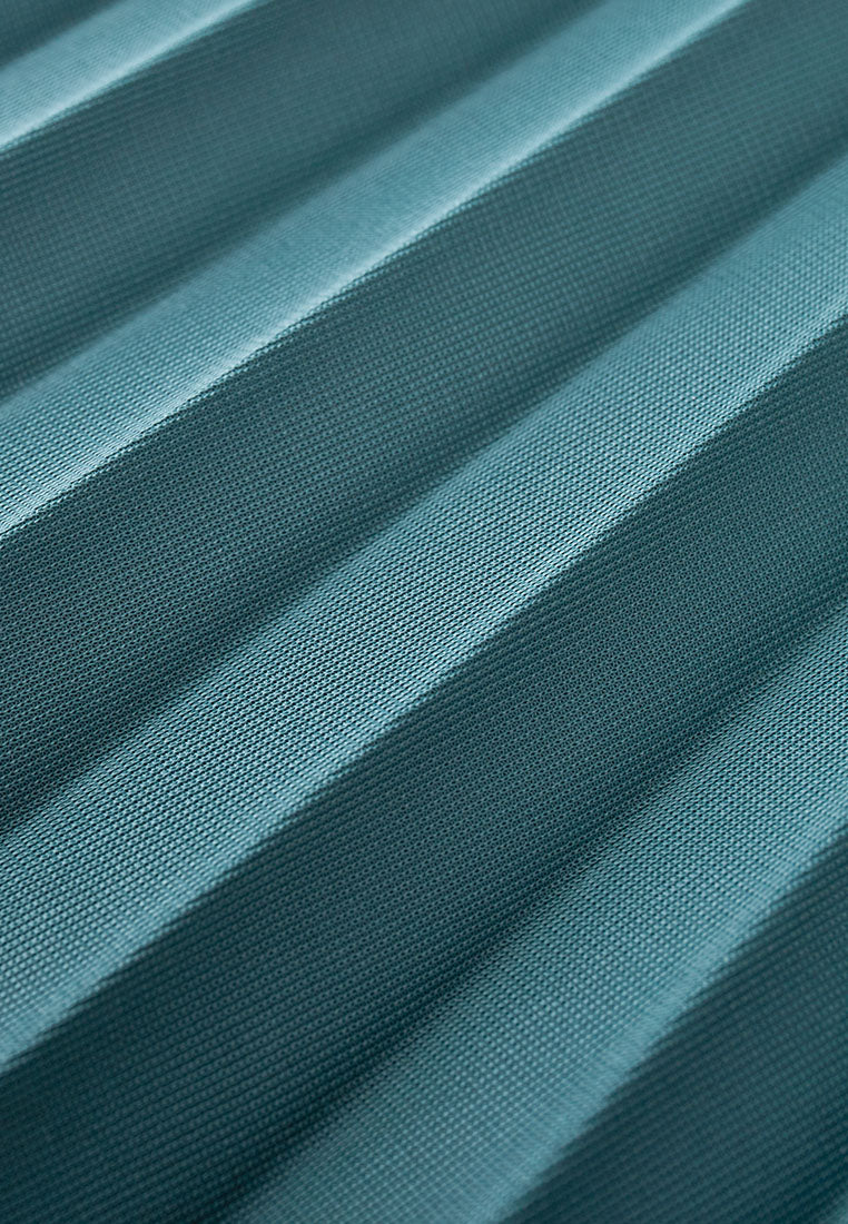 Poised Asymmetric Pleated Skirt