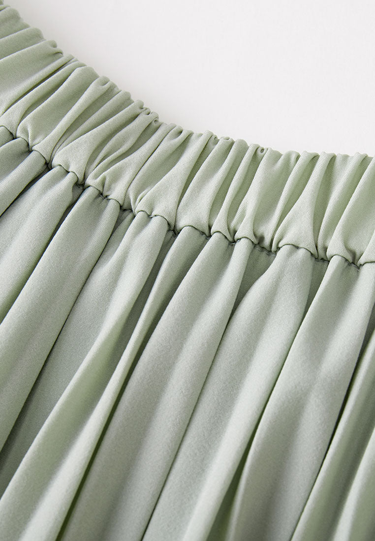 Bleeker Sustainable Nylon Water-Repellent Anti-Crease Pleated Skirt