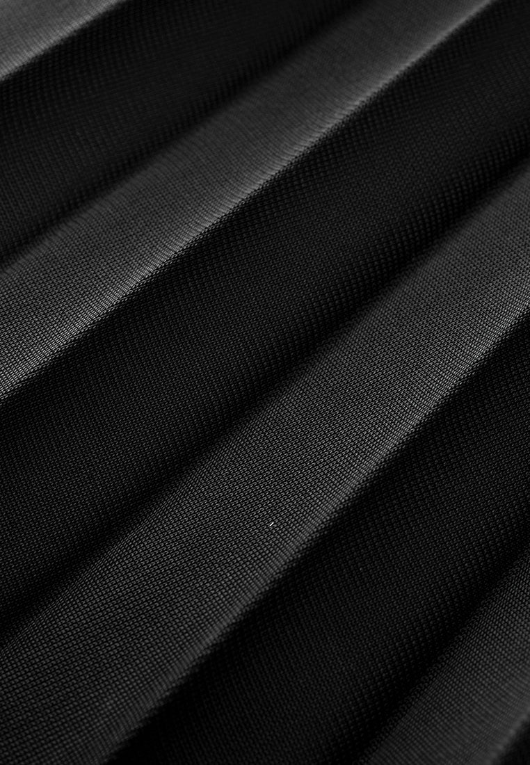Poised Asymmetric Pleated Skirt