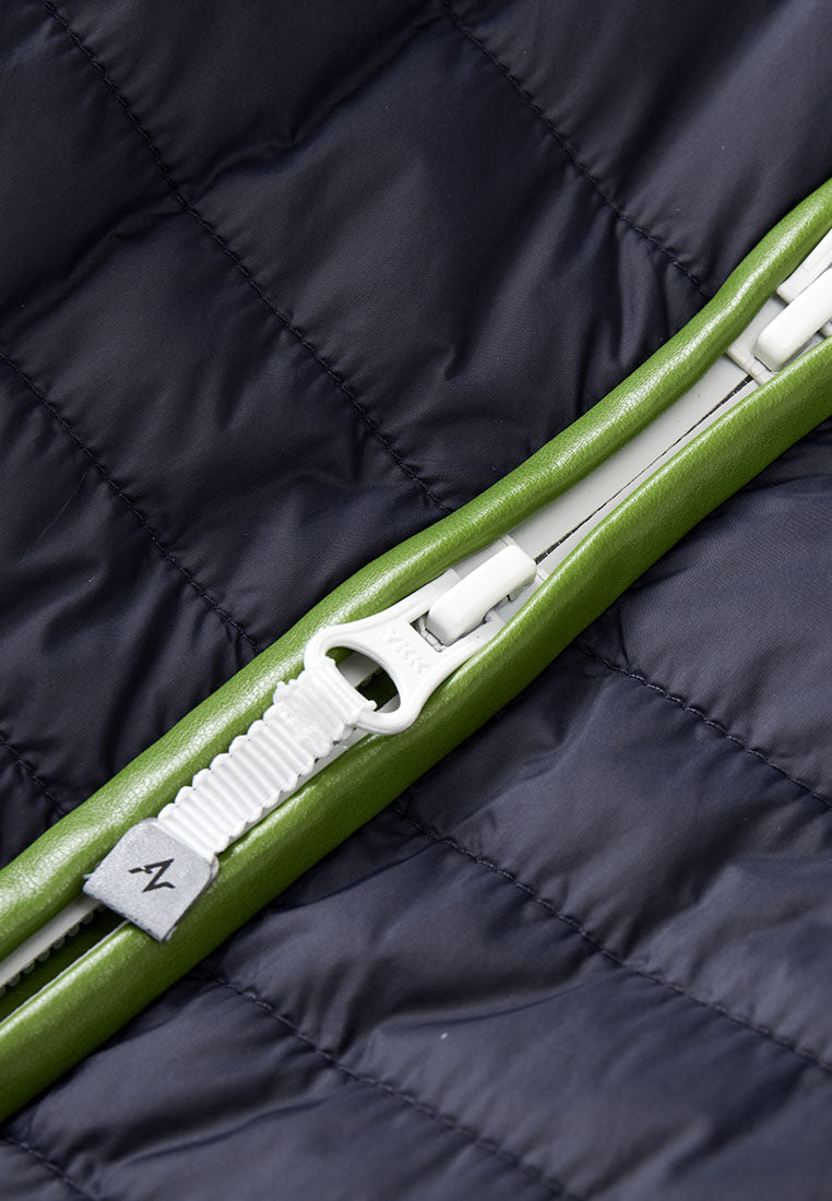 Neige Contoured Recycled Nylon and Fleece Vest with Sustainable Padding and Detachable Coin Purse