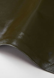 Rhodes Glossy Water-Resistent Knee-Length Skirt with Side Pockets