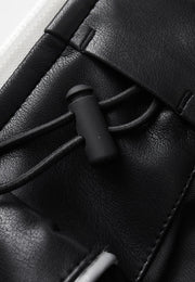 Freda Waterproof Vegan Leather Jacket with Adjustable Hood