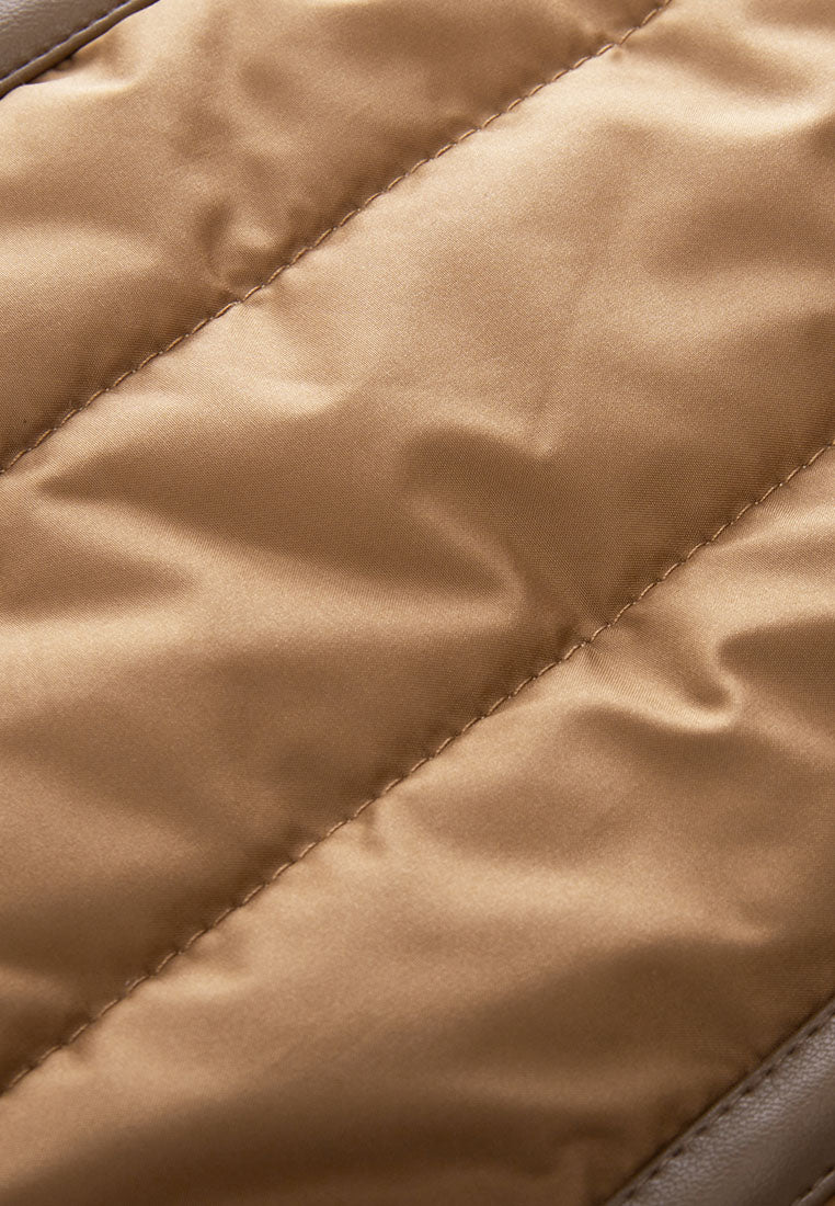 Odette A-Line Waterproof Skirt with Sustainable Padding and Vegan Leather Trim