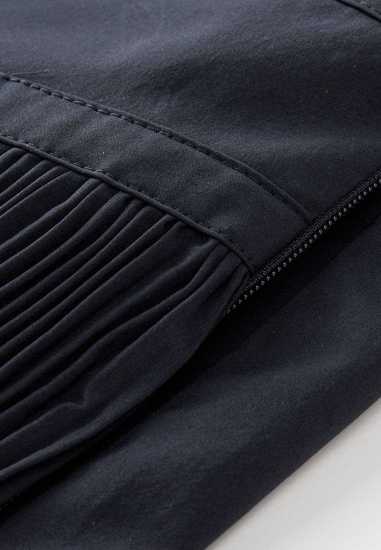 Bianca Essential Water- and Wind-resistant Midi Skirt with Pleated Panels