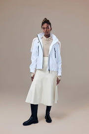 Altitude Water-Resistent Flight Jacket with Faux Fur Zip-Down Detachable Hood