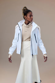 Altitude Water-Resistent Flight Jacket with Faux Fur Zip-Down Detachable Hood