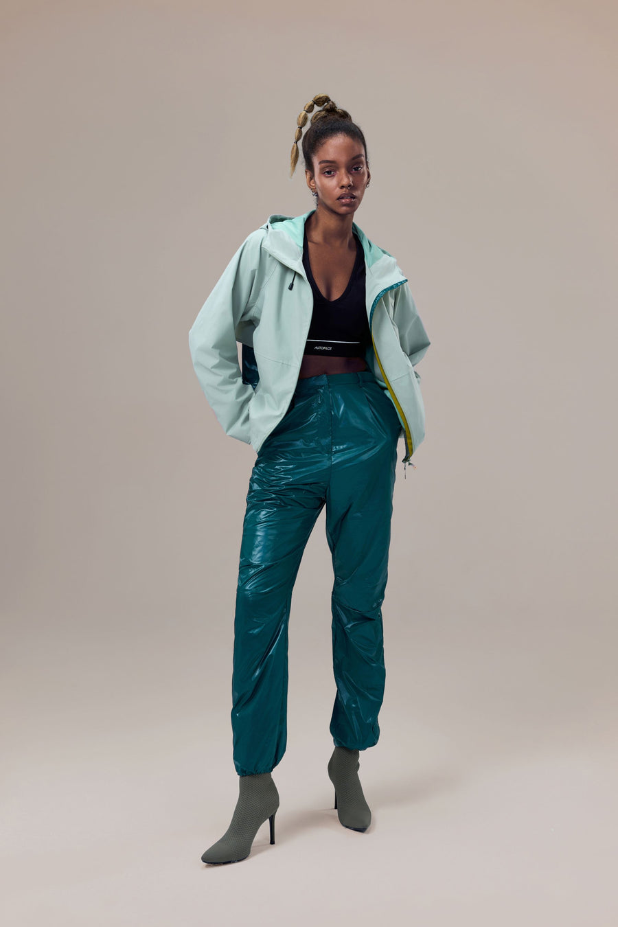 Twilight Anti-Static Slim-Cut Sustainable Nylon Parachute Pants
