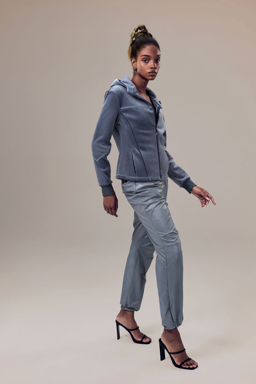 Twilight Anti-Static Slim-Cut Sustainable Nylon Parachute Pants